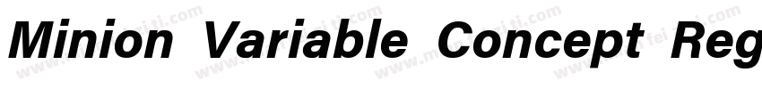 Minion Variable Concept Regular字体转换